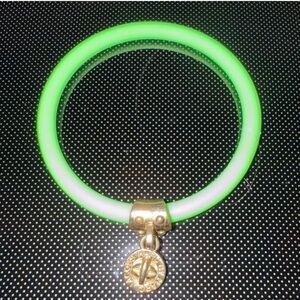 Marc By Marc Jacobs Neon Green Bracelet with Gold Charm